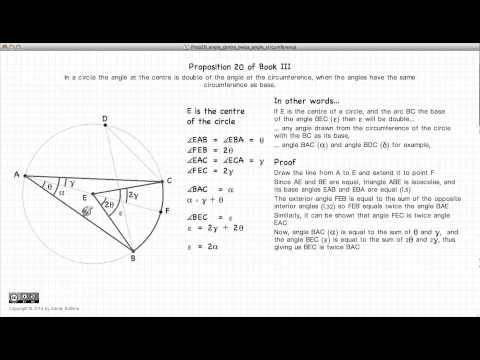 Euclid's Elements Book 3 - Proposition 20