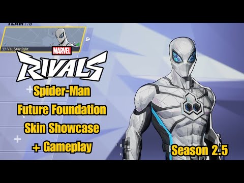 Spider-Man | Future Foundation Skin Showcase | Marvel Rivals Gameplay | Season 2.5