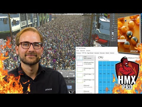 40.000 Menschen KLONEN auf der HMX PRO mit Cinema 4D - Höllenmaschine X Pro