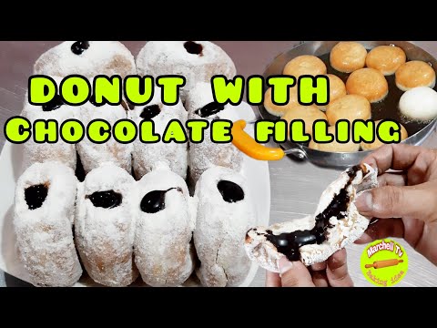EASIEST WAY TO MAKE DOUGHNUT WITH CHOCOLATE FILLING😲HOW TO MAKE DONUT?BAKERY BUSINESS,BAKING IDEA