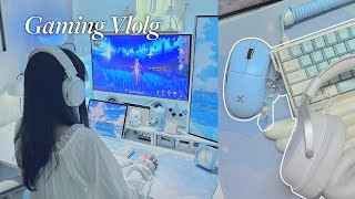 [Gaming vlog] 게이밍세트 언박싱하며 데스크에 로망 더하기✨ | 20대 집순이의 게임 브이로그 | MCHOSE ACE68, V9 PRO, A7 ULTRA