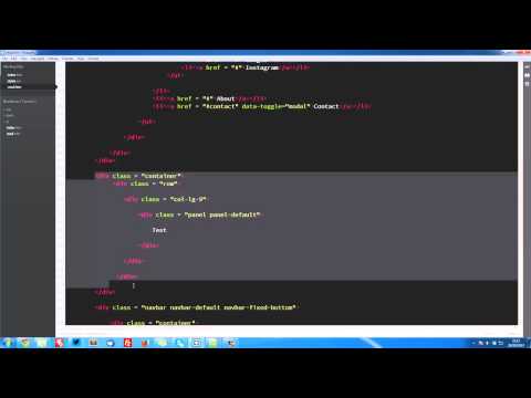 Bootstrap 3 Tutorials   #7   Beginning the article page
