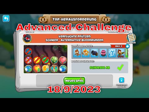 BTD 6 Top Herausforderung 18.09.2023 | bloonstd6 - Advanced Challenge  -  Round 79