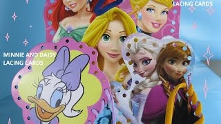 Minnie Lacing Cards AND Make Your Own Disney Princess Lacing Cards DIY