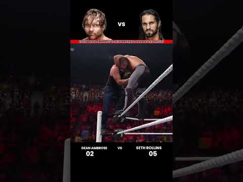 Every Dean Ambrose vs Seth Rollins 1 on 1 Match Result Edit 💥 #wwe