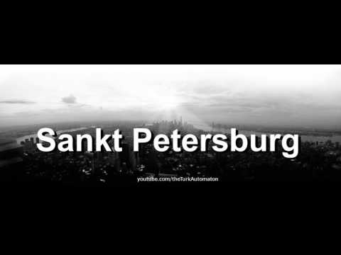 How to pronounce Sankt Petersburg in German
