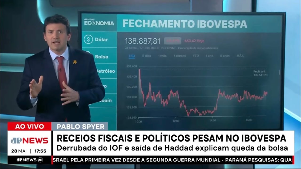 Ibovespa cai e dólar sobe com temores de enfraquecimento de Haddad: Fechamento Touro de Ouro