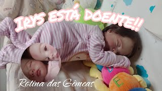 Rotina das gêmeas: levando Irys ao hospital 