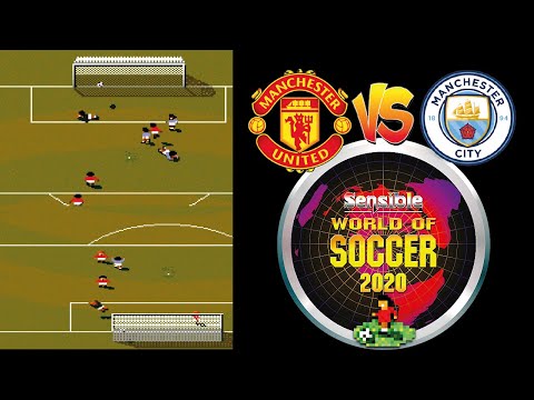 SWOS 2020 Manchester United vs Manchester City - Sensible World Of Soccer 2020