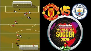 SWOS 2020 Manchester United vs Manchester City - Sensible World Of Soccer 2020
