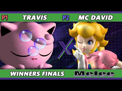 S@X 524 Winners Finals - Travis (Jigglypuff) Vs. MC David (Peach) Smash Melee - SSBM