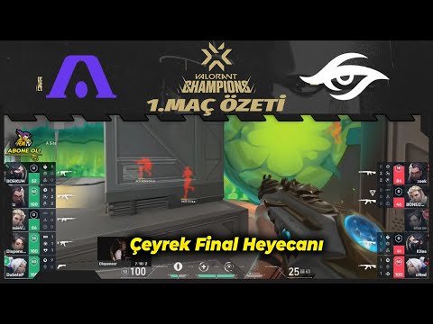 Acend vs Team Secret 1.Maç Özeti Icebox | Valorant Champions Çeyrek Finaller