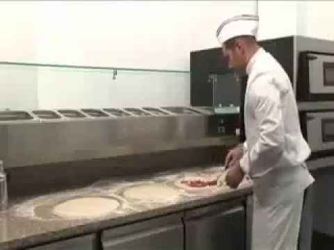 video 2, Meuble à pizza 3 portes GN1/1 avec vitrine a poser