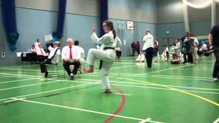 GKR Karate Tournament Kata Empi   Alex Duncan Age 13 Silver Medal