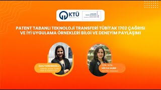 Patent Tabanlı Teknoloji Transferi TÜBİTAK 1702 Çağrısı ve İyi Uygulama Örnekler