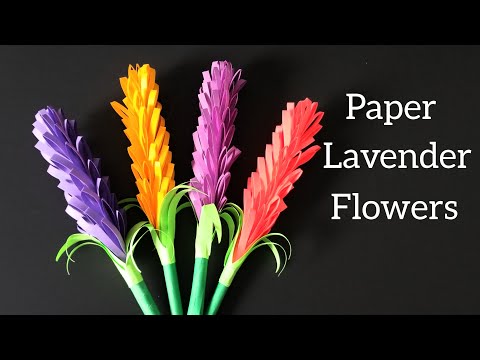 How to make Lavender Paper flower | Easy Paper Flower | Origami flowers | DIY Paper Flower