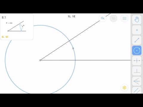 Euclidea 8.1 (Theta 1) Solution walkthrough