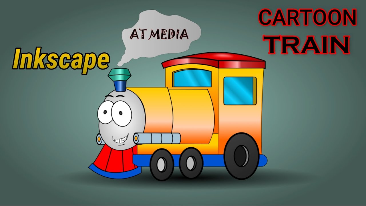 Cartoon Train -  Vector Illustration in Inkscape