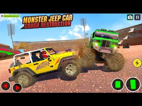 Demolition Derby Prado Jeep Car Destruction 2021-Prado jeep car gameplay
