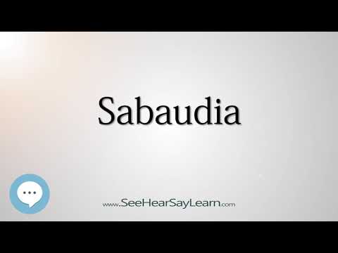 Sabaudia (How to Pronounce Cities of the World)💬⭐🌍✅