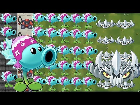 SNOW PEA Pvz2 and Spikerock Challenge in Plants vs Zombies 2: Gameplay 2017