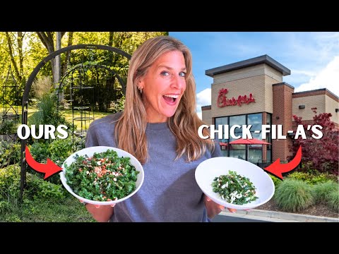 Chick-fil-A Kale Salad Made Faster, Better, and Cheaper at Home from the Garden