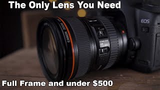 Video thumbnail for The Only Lens You Need and it's Under $500? Canon EF 24-105mm f4 L IS USM Lens Review by Justin Myers