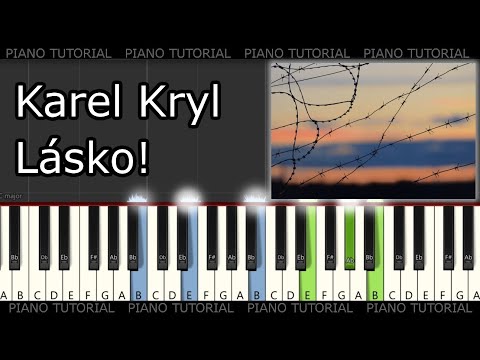 Karel Kryl - Lásko! (piano tutorial / jak hrát)