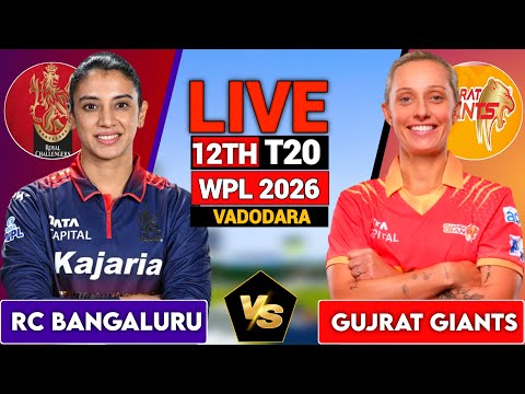 Live: Royal Challengers Bengaluru Women vs Gujarat Giants Women, 12th Match, Live Score & Commentary