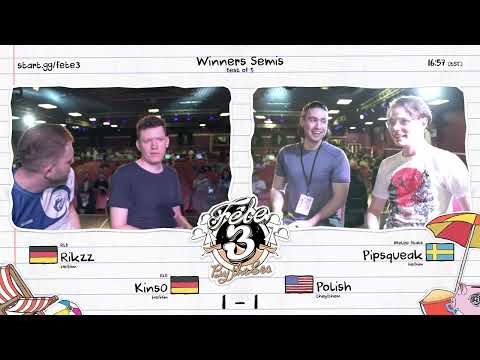 Rikzz / Kins0 vs Polish / Pipsqueak - Melee Doubles Winners Semis - Fête 3: By the Sea
