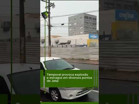 Forte chuva cai em Jataí-GO nesta quinta-feira 16 de Outubro de 2025