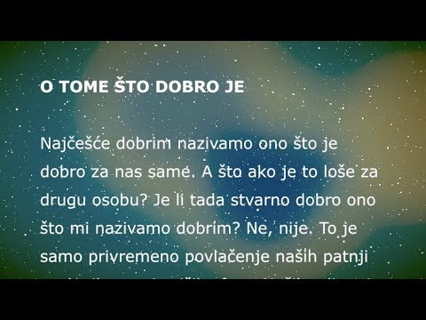O tome što dobro je - Braco Official TV