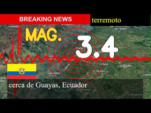 😱🚨 Terremoto cerca de Guayas, Ecuador actualizaciones en vivo hoy: un temblor de magnitud 3,4 se pro