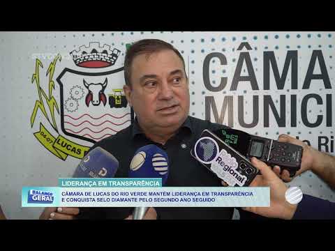 Câmara de Lucas do Rio Verde conquista Selo Diamante e alcança 98% de transparência