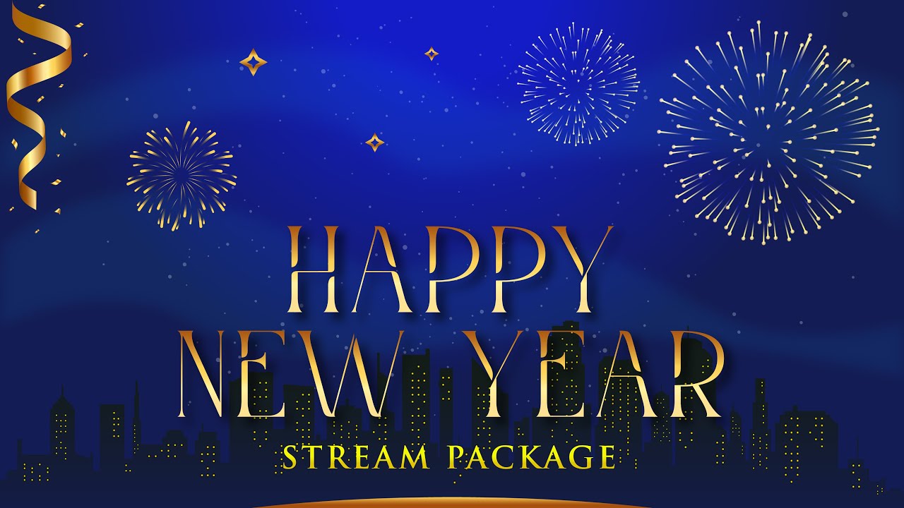 Animated Stream Overlay New Year | Stream Designz