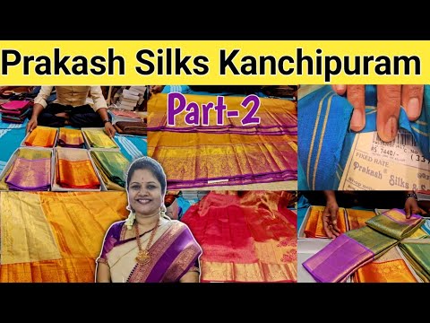 💥Part-2, KANCHIPURAM SILK SAREES LATEST COLLECTION/Kanchipuram Prakash silks sarees. 