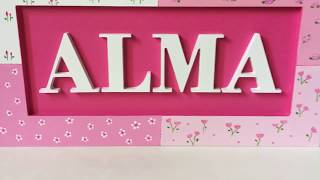 Cuadros Con Nombre | Niños | Recien Nacidos | Baby Shower