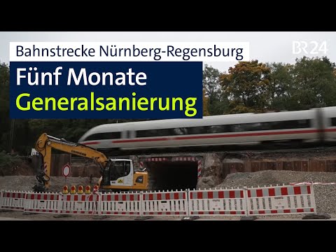 Totalsperrung für 5 Monate: Generalsanierung der Bahn-Strecke Nürnberg-Regensburg | BR24