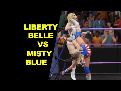 GLOW 1985 Liberty Belle vs Misty Blue