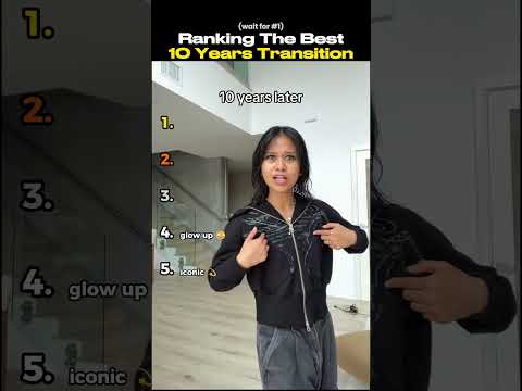 Ranking The Best 10 Years Throwback Transition #throwback #transition #shorts