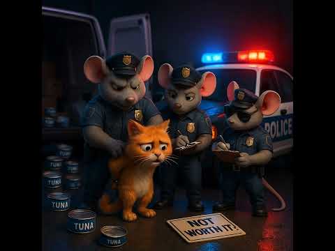 Mit Handschellen erwischt 😹🐭 | Katzen-Crime-Short #catshorts #cat #funny #animation #aicat #cute