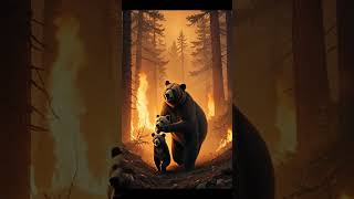 “Humans Started the Fire… Now Animals Are Paying the Price 🐾🔥 | Emotional Forest Story #Shorts”