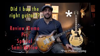 Video thumbnail for My Paul Reed Smith Special Semi-Hollow Body Review and Demo... did I buy the right guitar? by JamesOnGuitar