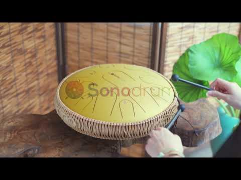 Sonodrum Zungentrommel - "Premium" - Handgefertigt - 35,5cm - 15 Zungen - C-Dur