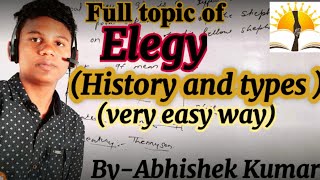 !! ElEGY full topic !! History and types of Elegy  (in easy way)