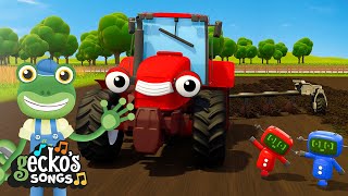 Roll, Roll, Roll the Road! 🚜 | Gecko's Songs 🎶 | Cartoons For Kids | Toddler Fun Learning