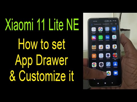 Xiaomi 11 Lite NE App Drawer Customization