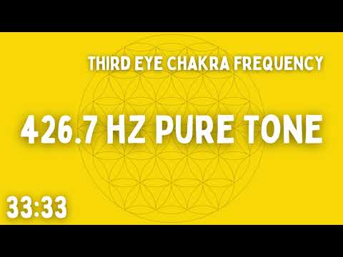 ⚡ 426.7 HZ PURE TONE ⚡ THIRD EYE CHAKRA ⚡ 33:33 ⚡ BEN SHAMAN