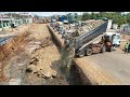 Huge Rock Loading Fail Dump Trucks Clear Of Build Foundation Rad With Skills Work Dozer Komatsu D4C