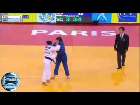 70kg DECOSSE Lucie FRA   POLLING Kim NED Judo Grand Slam Paris 2013360p H 264 AAC